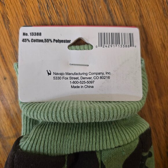 2 Pairs Men’s Work Gloves – Camouflage Jersey Camo & Canvas with PVC Dots NEW - Picture 7 of 7